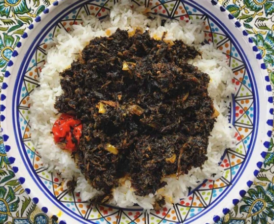 Guinean Cuisine-Cassava Leaf Sauce