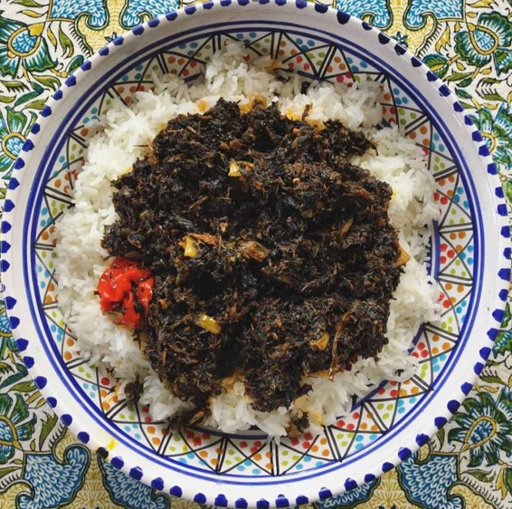 Guinean Cuisine-Cassava Leaf Sauce